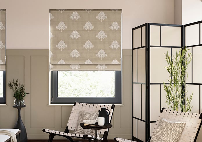 William Morris At Home Marigold Tree Embroidery, Linen - Twist&Fit Roman Blind - Image 3